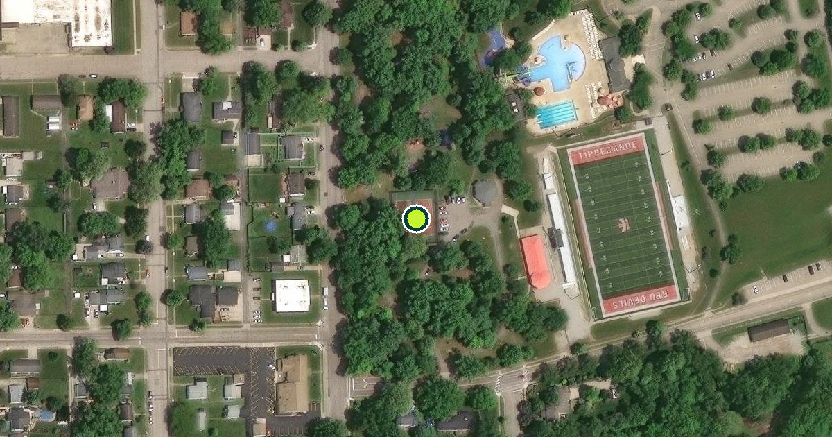 Satellite view of Tipp City Pickleball Courts