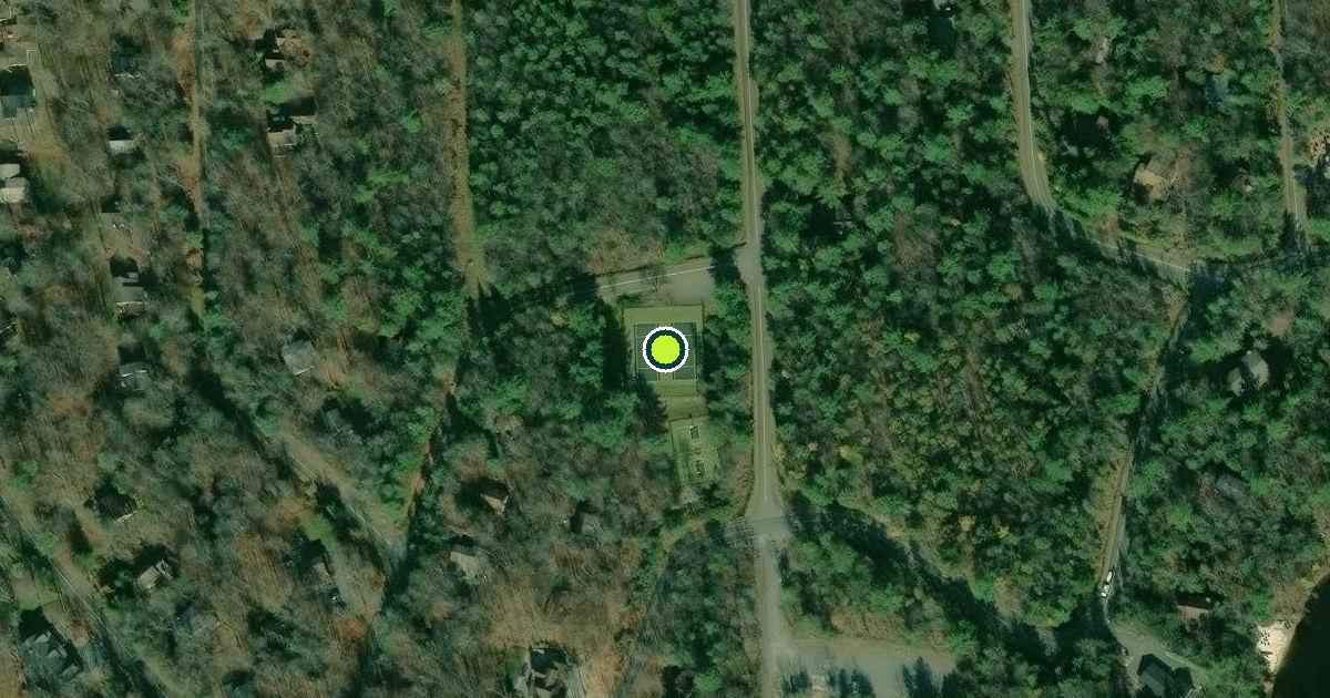 Satellite view of Tobyhanna Township Pickleball Courts