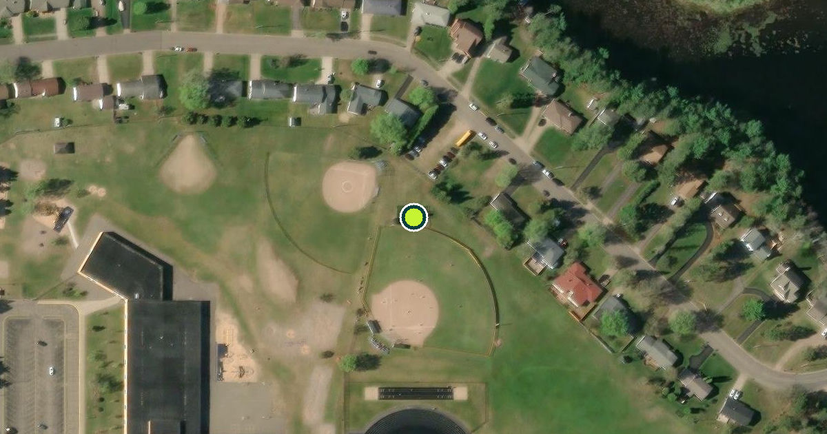 Satellite view of Tomahawk School Complex Pickleball Courts