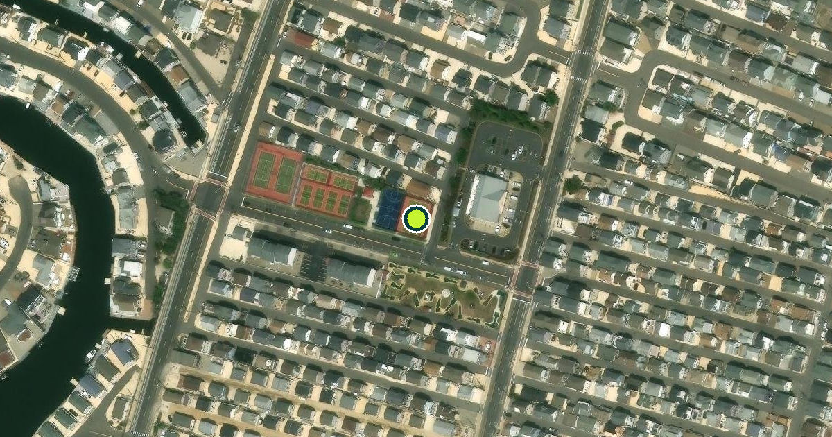 Satellite view of Toms River Pickleball Courts