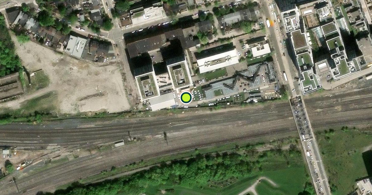 Satellite view of Toronto Pickleball Courts