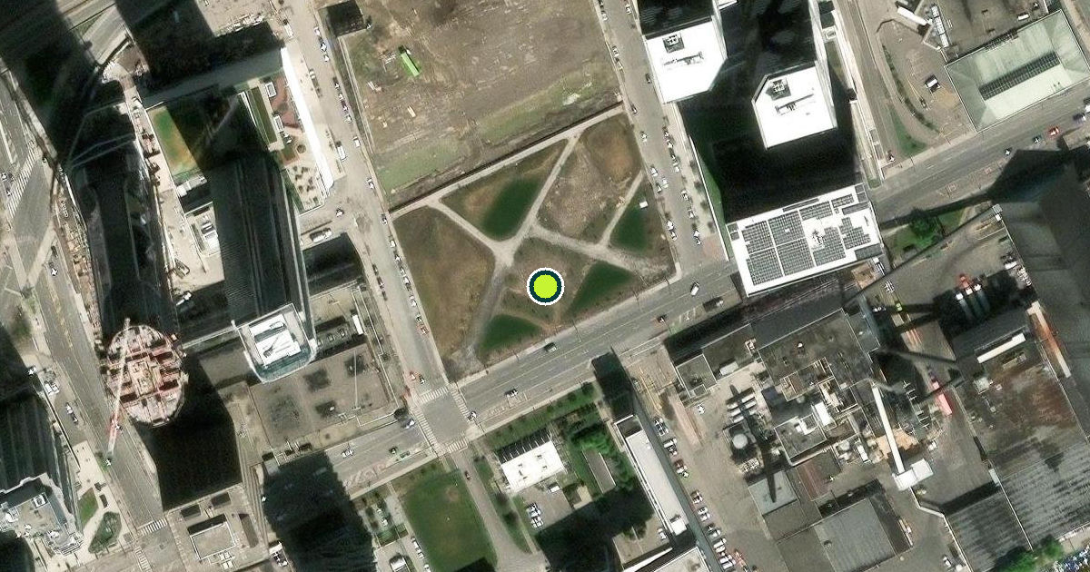 Satellite view of Toronto Pickleball Courts