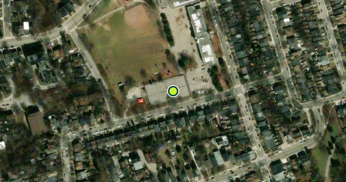 Satellite view of Toronto Pickleball Courts