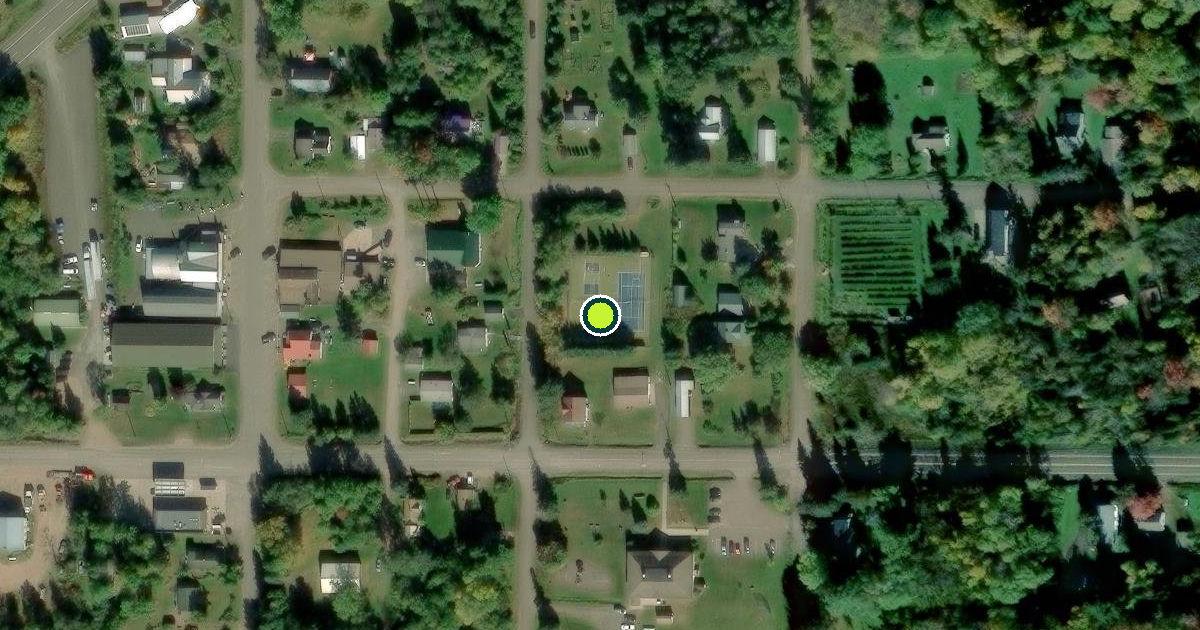 Satellite view of Town of Bell Pickleball Courts