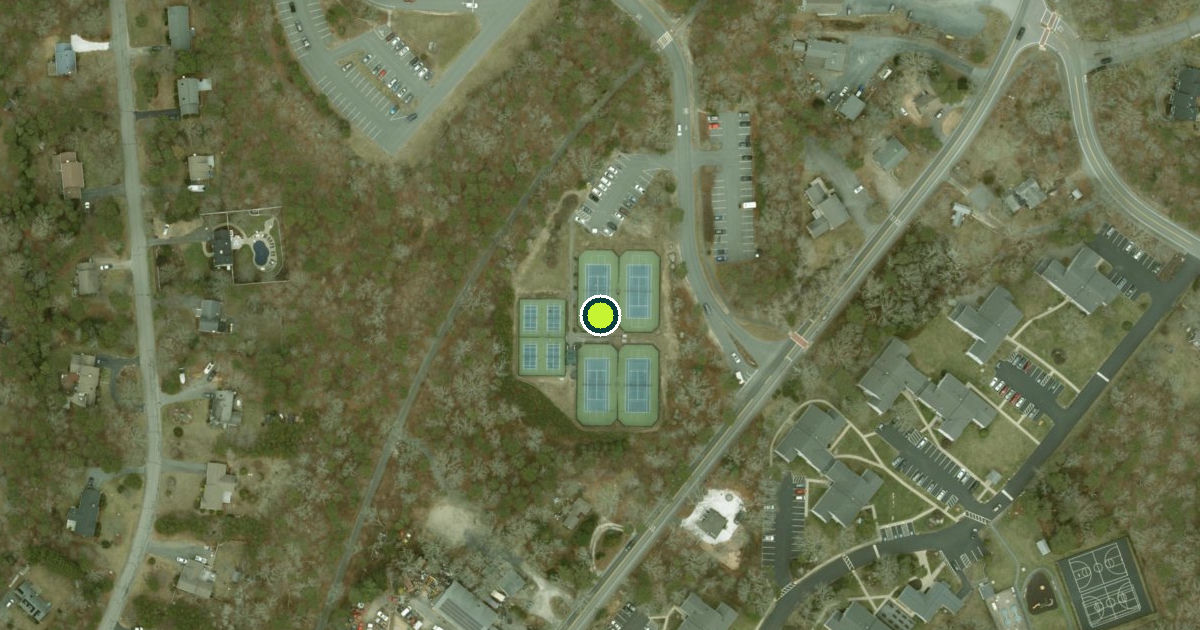 Satellite view of Town of Brewster Tennis and Pickleball Courts