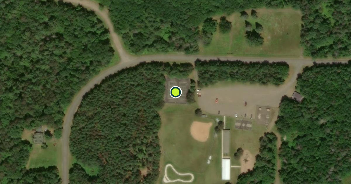 Satellite view of Town of Cable Pickleball Courts