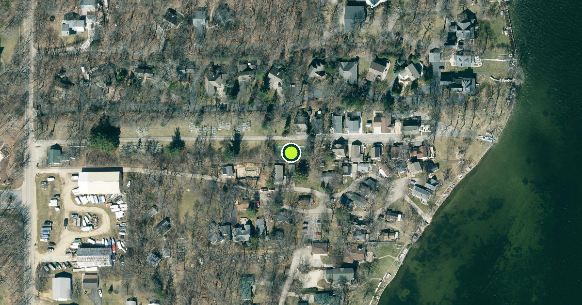 Satellite view of Town of Delavan Pickleball Courts