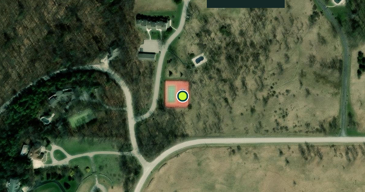 Satellite view of Town of Egg Harbor Pickleball Courts