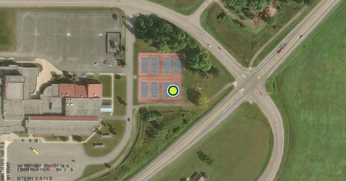 Satellite view of Town of Farmington Pickleball Courts