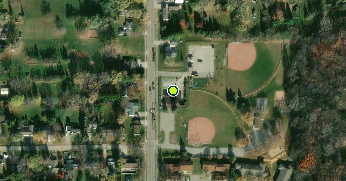 Satellite view of Town of Grand Chute Pickleball Courts