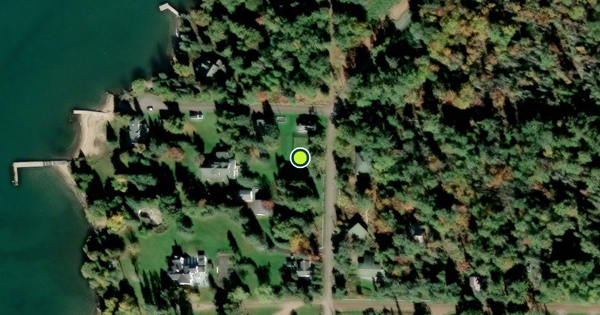 Satellite view of Town of La Pointe Pickleball Courts