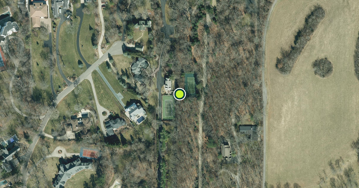 Satellite view of Town of Linn Pickleball Courts