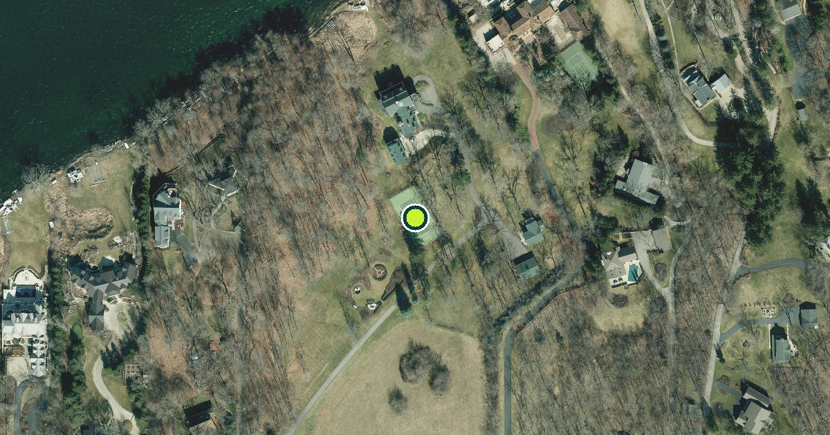 Satellite view of Town of Linn Pickleball Courts