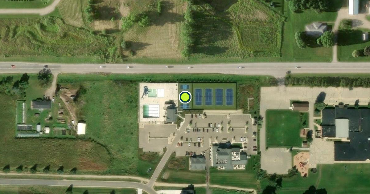 Satellite view of Town of Middleton Pickleball Courts