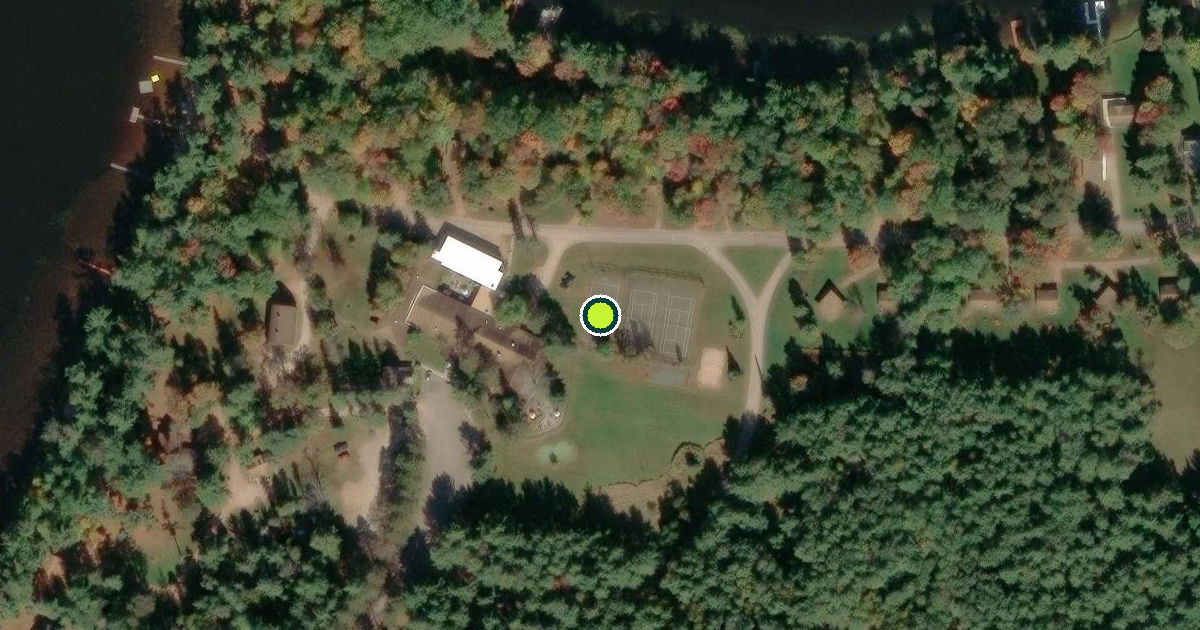 Satellite view of Town of Pelican Pickleball Courts