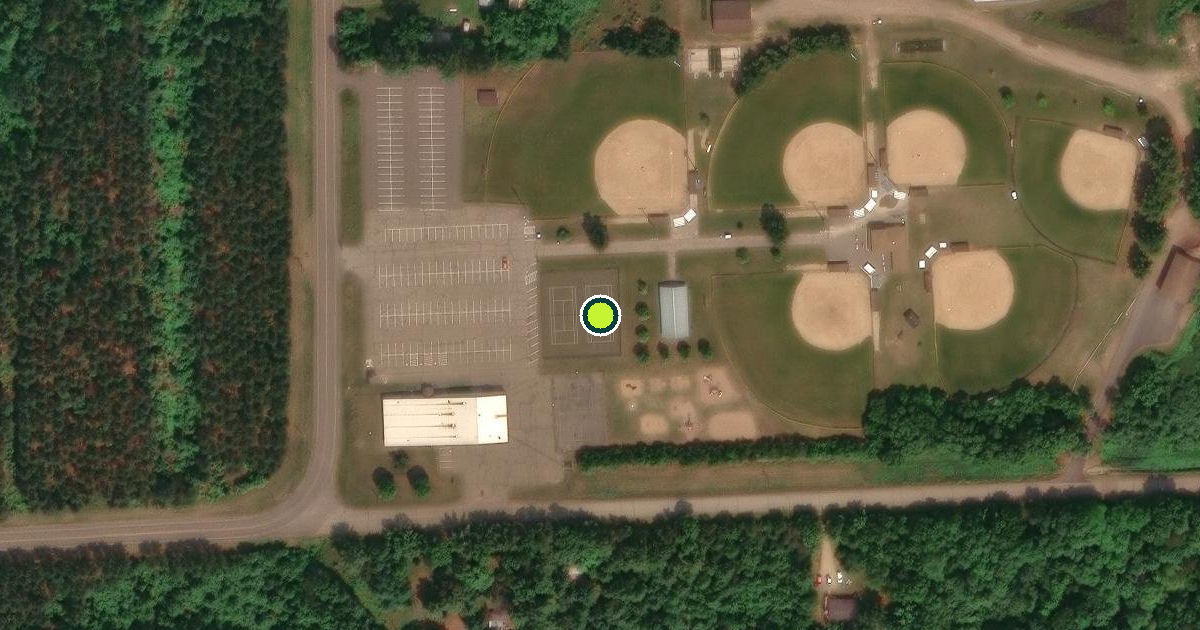 Satellite view of Town of Seymour Pickleball Courts