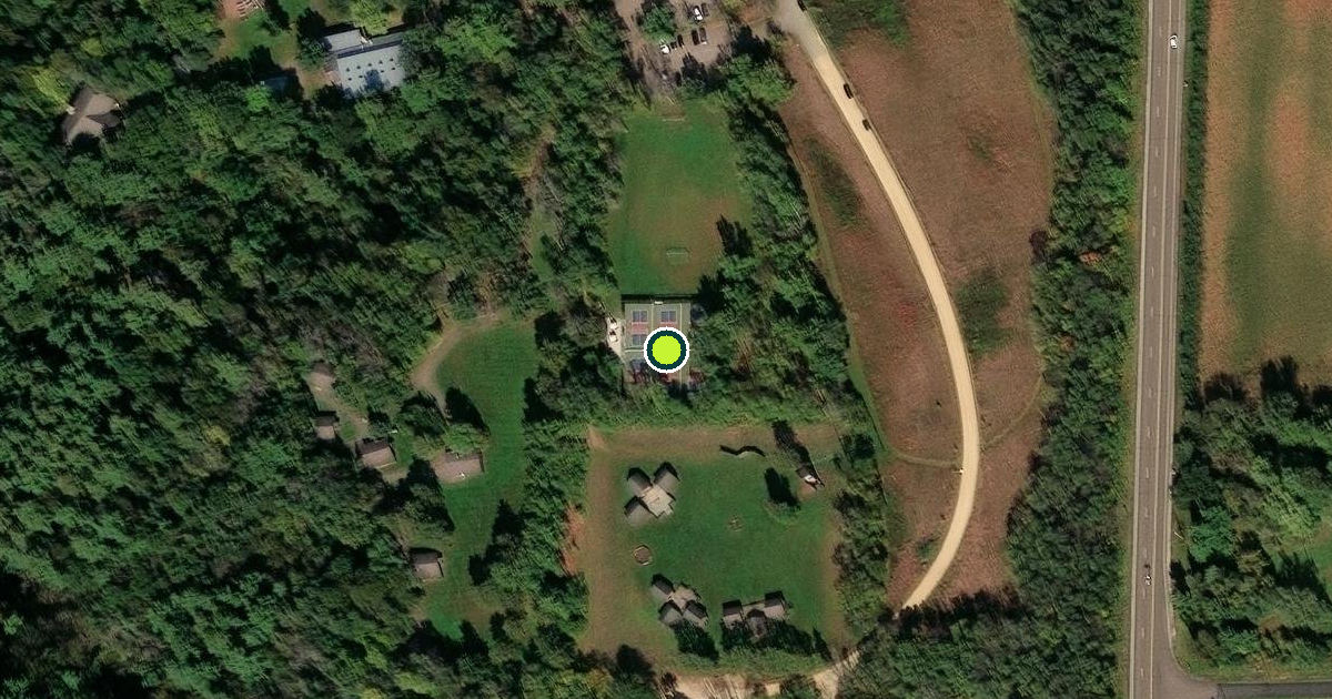 Satellite view of Town of Troy Pickleball Courts