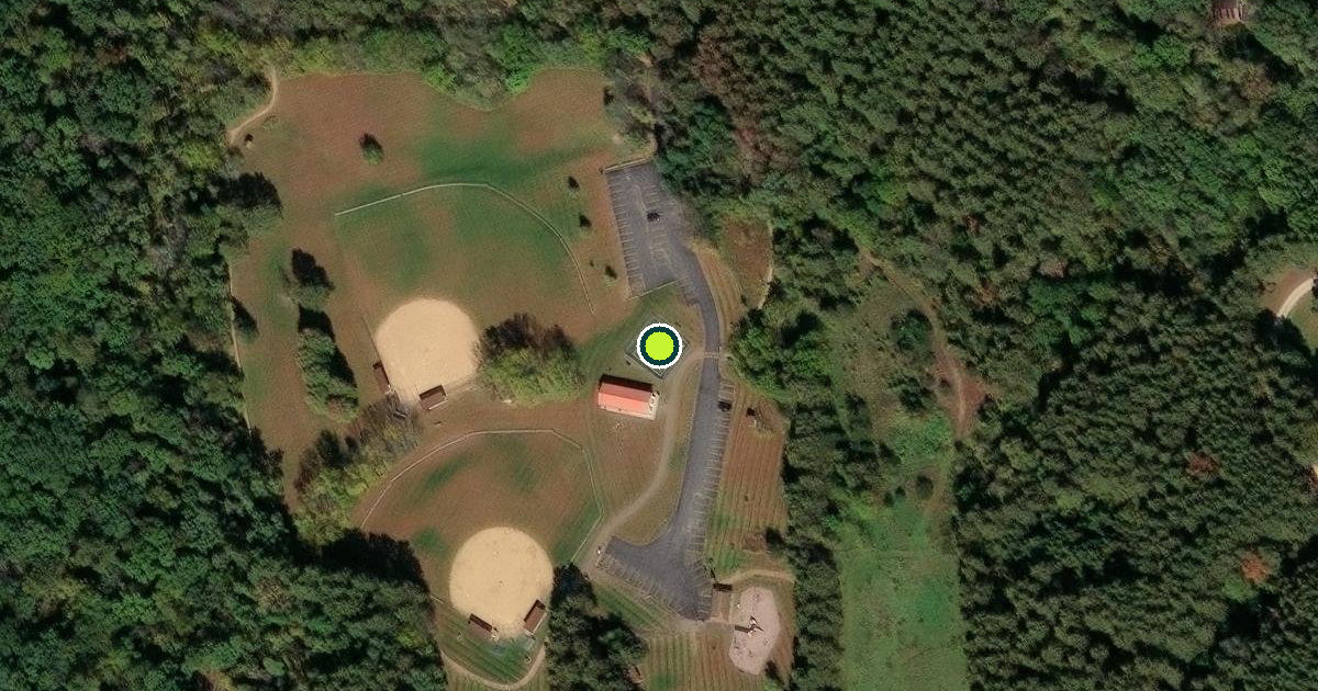 Satellite view of Town of Troy Pickleball Courts