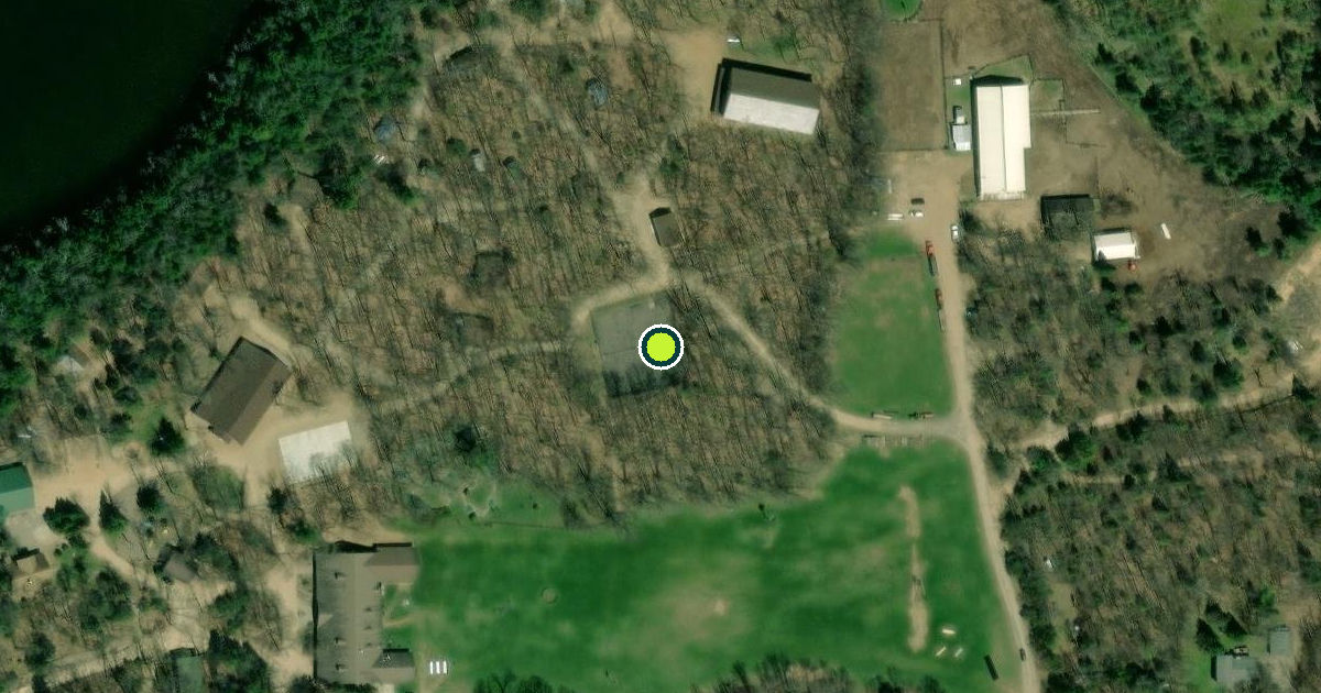 Satellite view of Town of Wolf River Pickleball Courts