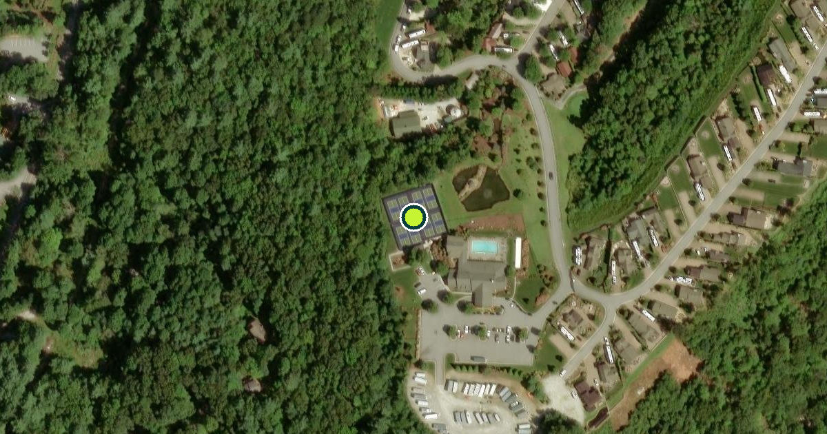 Satellite view of Transylvania County Pickleball Courts