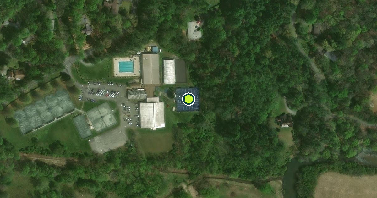 Satellite view of Transylvania County Pickleball Courts