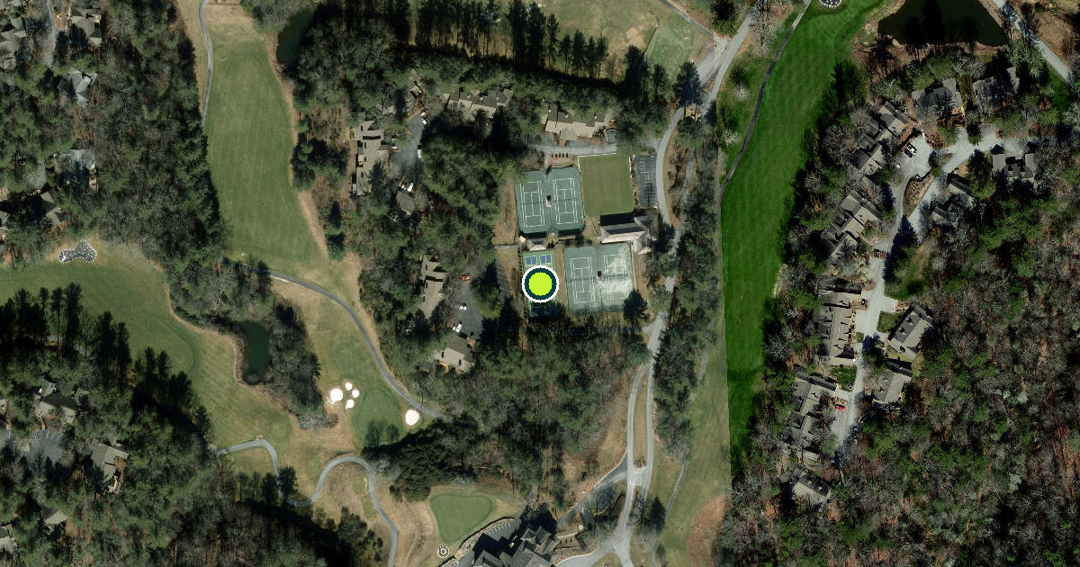Satellite view of Transylvania County Pickleball Courts