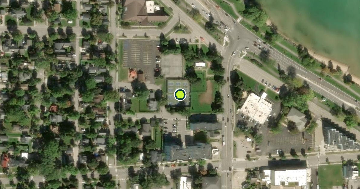 Satellite view of Traverse City Pickleball Courts