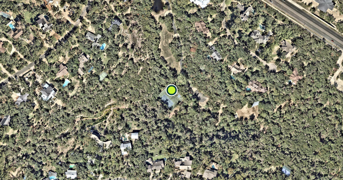 Satellite view of Travis County Pickleball Courts