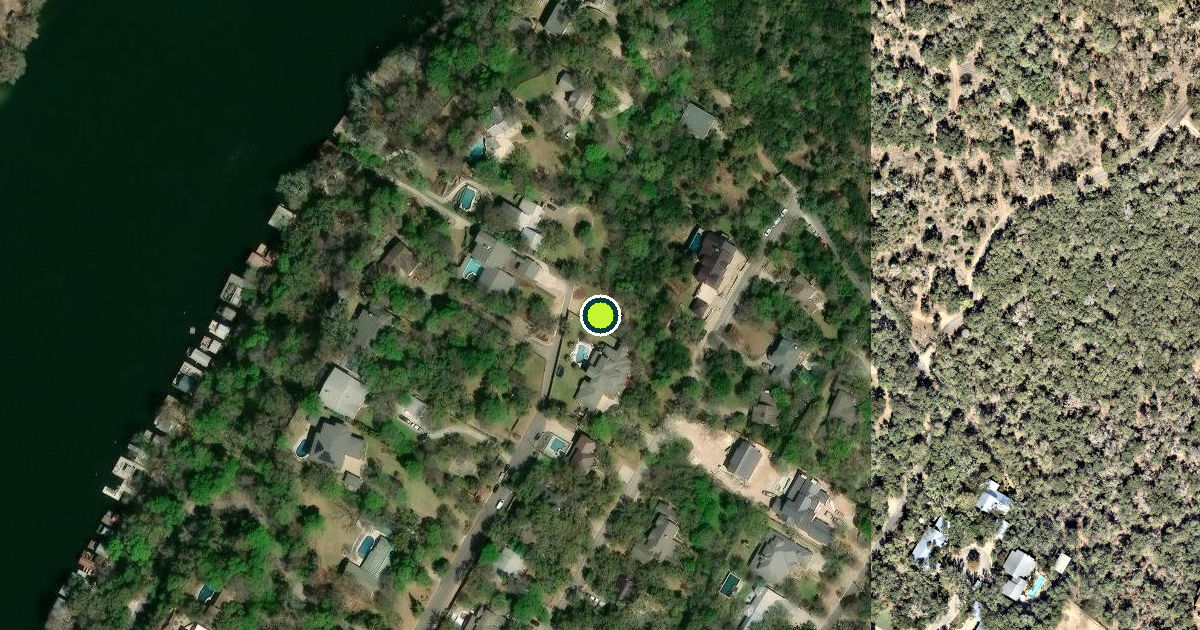 Satellite view of Travis County Pickleball Courts