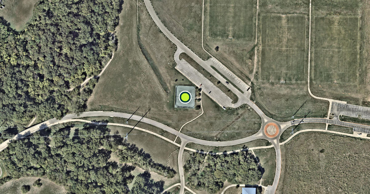 Satellite view of Travis County Pickleball Courts