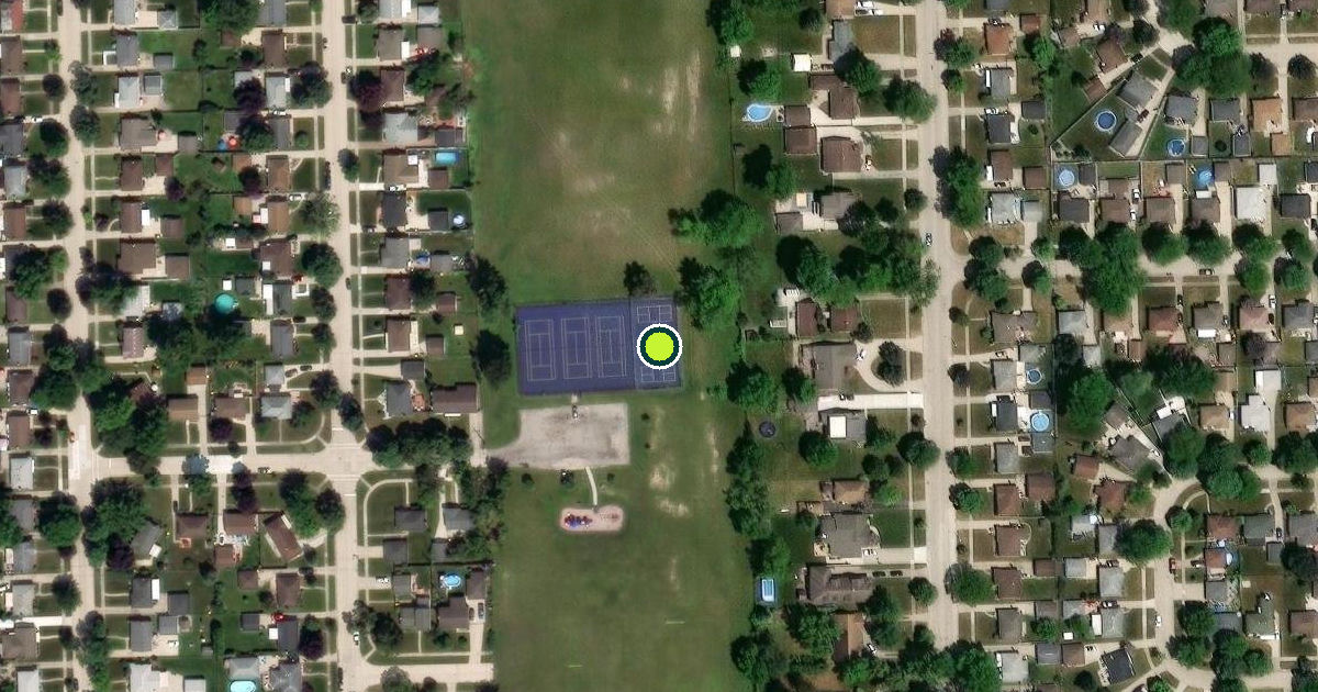 Satellite view of Trenton Pickleball Courts