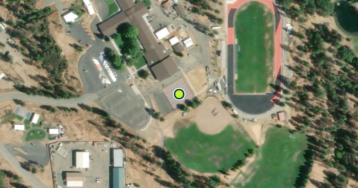 Satellite view of Trinity County Pickleball Courts