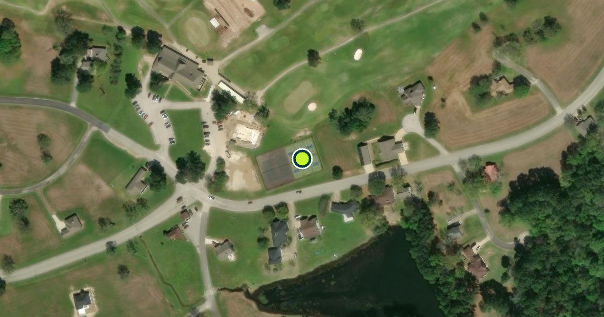 Satellite view of Trinity County Pickleball Courts
