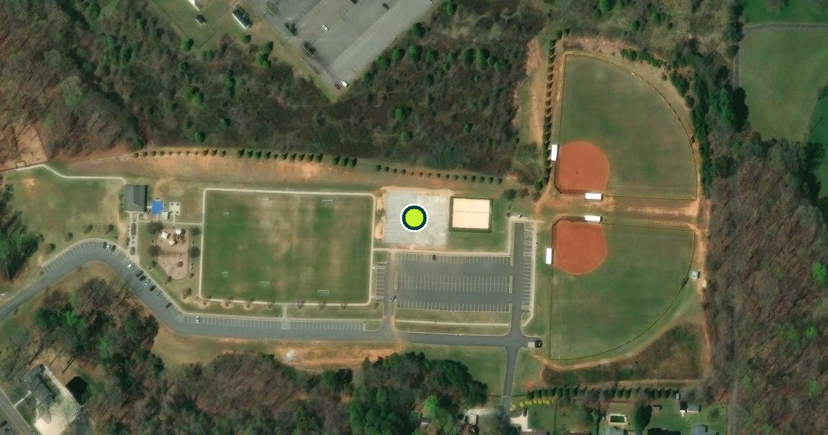 Satellite view of Troutman Pickleball Courts