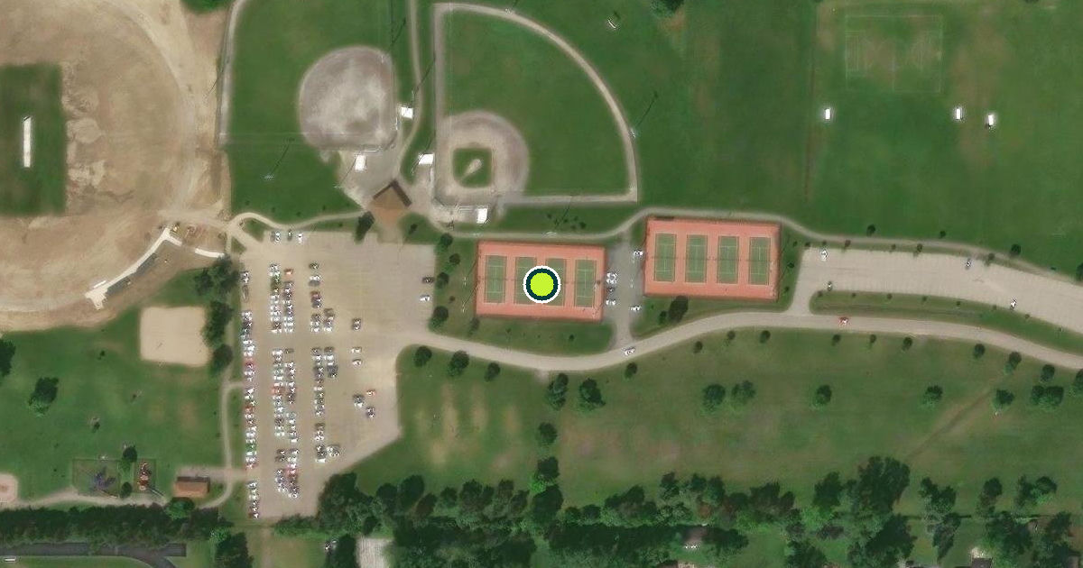 Satellite view of Troy Pickleball Courts