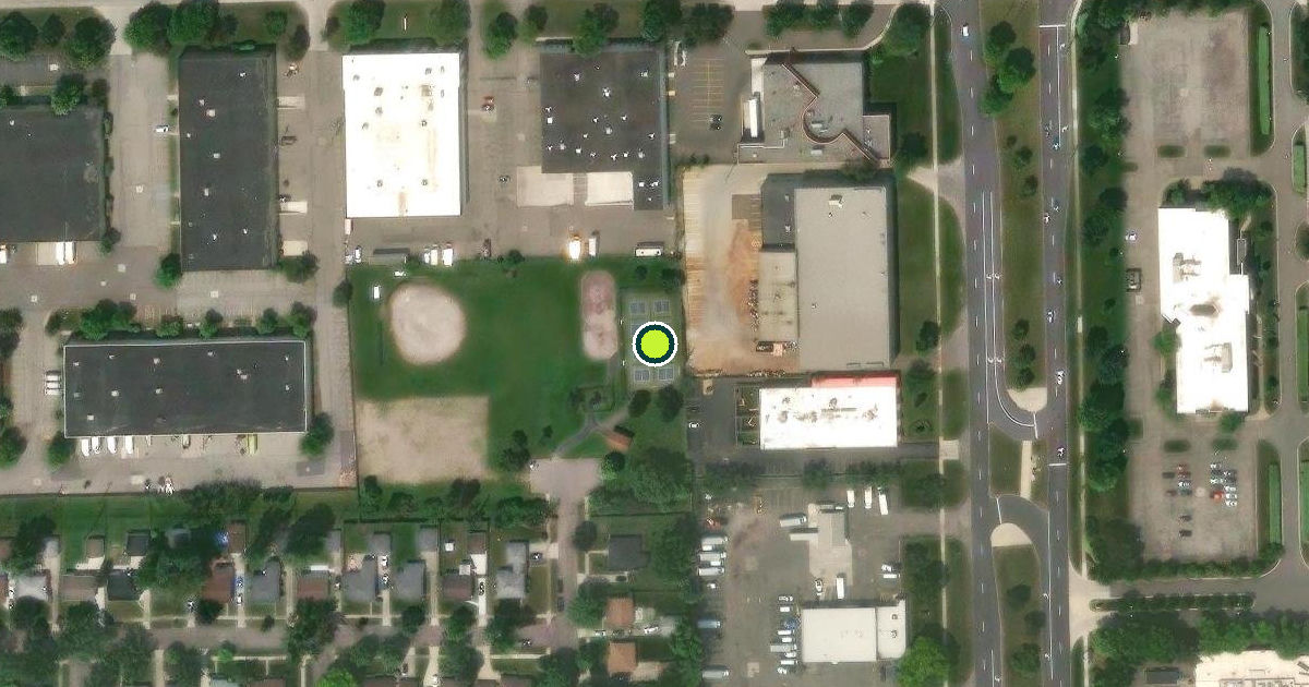 Satellite view of Troy Pickleball Courts