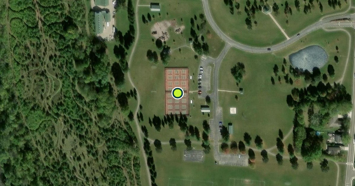 Satellite view of Troy Pickleball Courts
