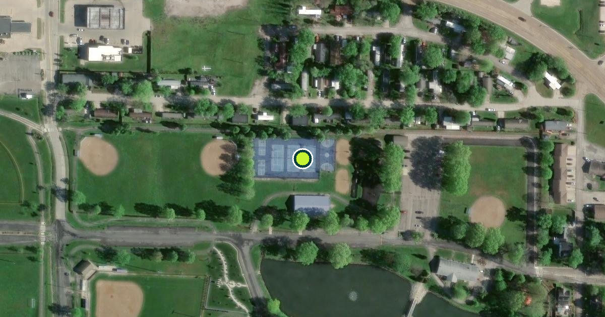 Satellite view of Troy Pickleball Courts