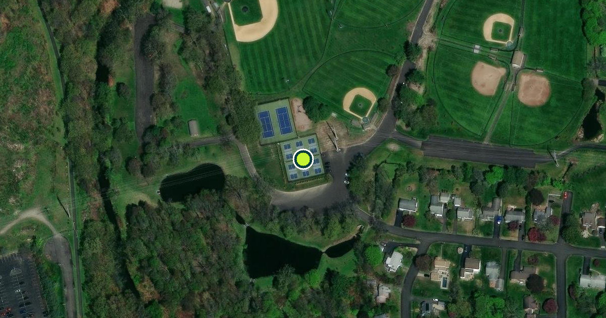 Satellite view of Trumbull Pickleball Courts
