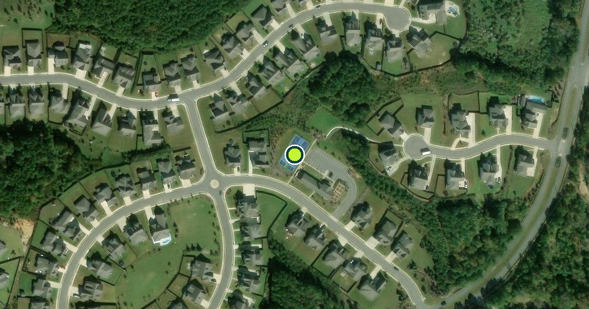 Satellite view of Trussville Pickleball Courts