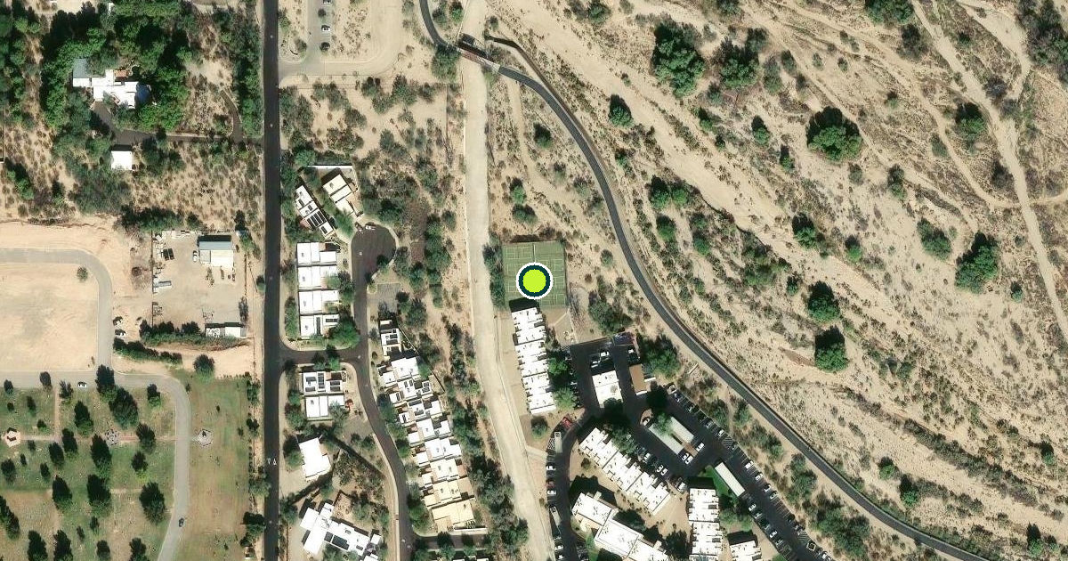 Satellite view of Tucson Pickleball Courts