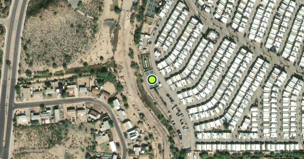 Satellite view of Tucson Pickleball Courts