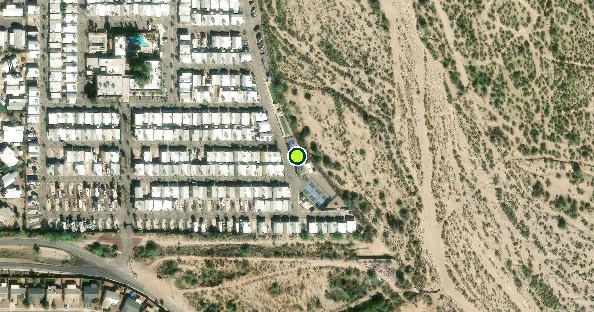 Satellite view of Tucson Pickleball Courts