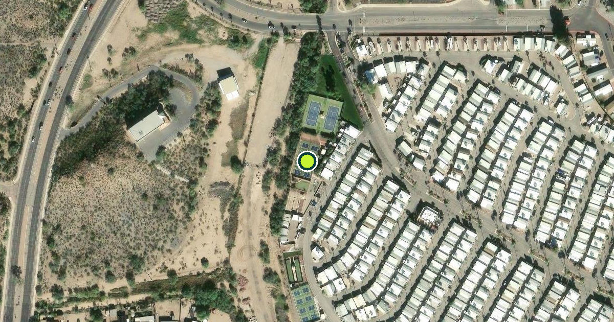 Satellite view of Tucson Pickleball Courts