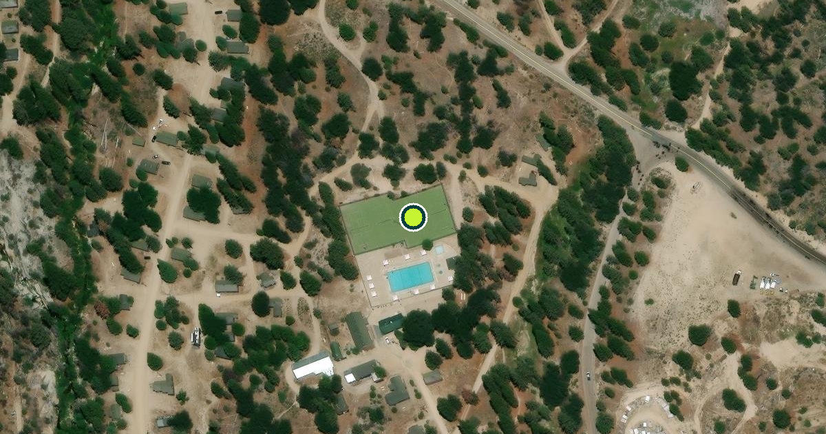 Satellite view of Tulare County Pickleball Courts