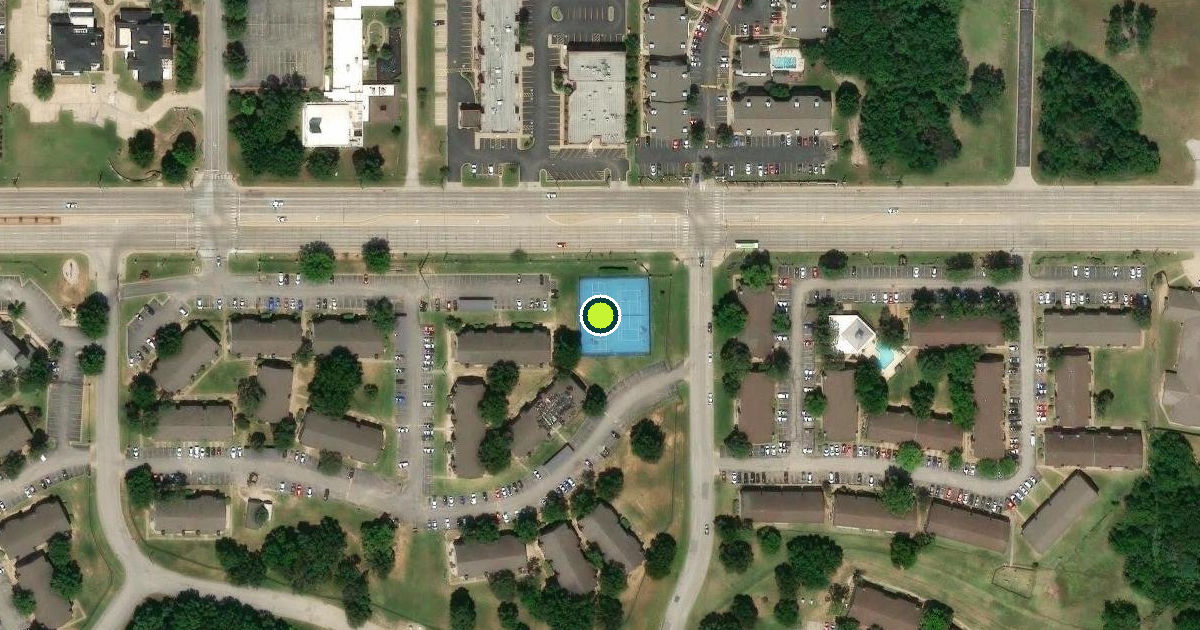 Satellite view of Tulsa Pickleball Courts