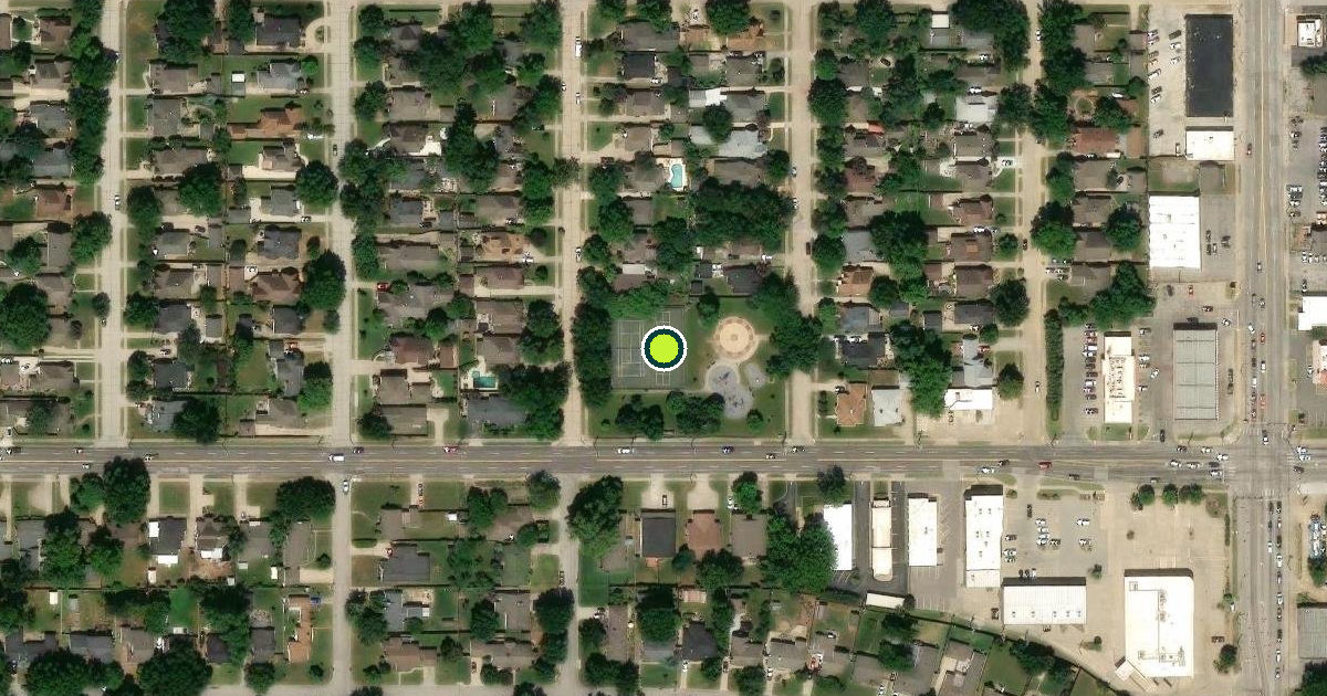 Satellite view of Tulsa Pickleball Courts
