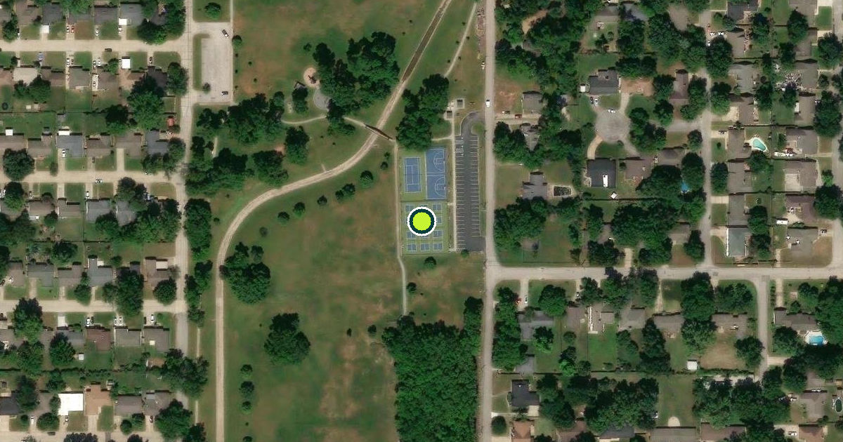 Satellite view of Tulsa Pickleball Courts