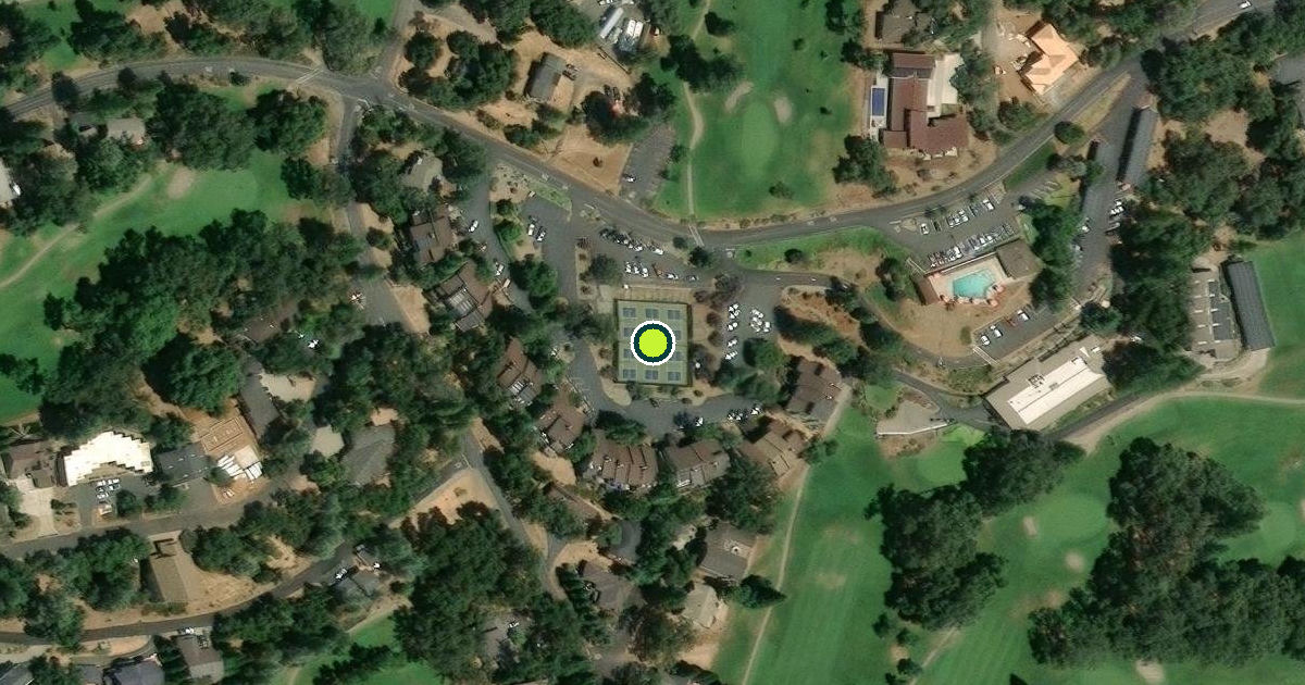 Satellite view of Tuolumne County Pickleball Courts