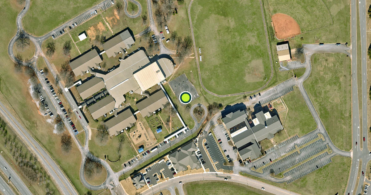 Satellite view of Tuscaloosa Pickleball Courts